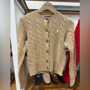 Polo Ralph Lauren Cable-Knit Wool-Cashmere Cardigan